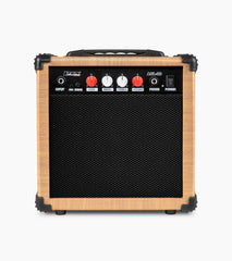 frontal view of natural 20 watt electric guitar amplifier