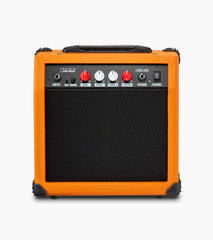 frontal view of sunburst 20 watt electric guitar amplifier