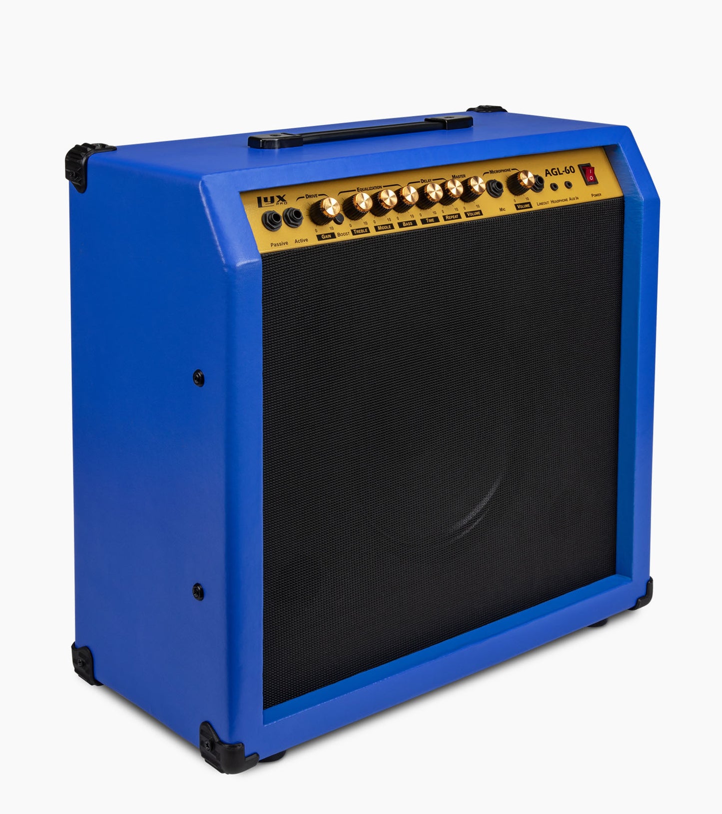 blue 60-watt beginner guitar amp