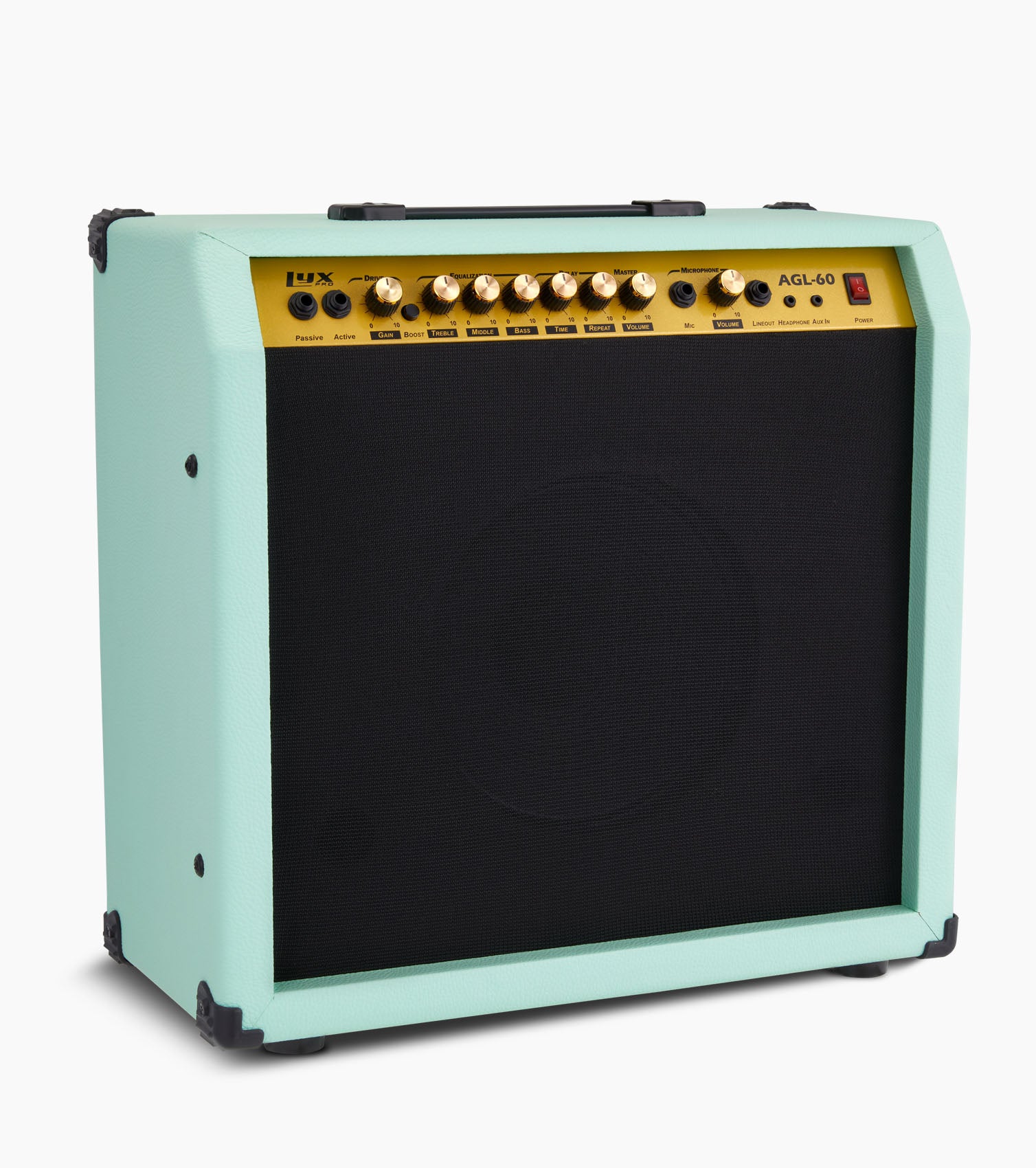 green 60-watt beginner guitar amp