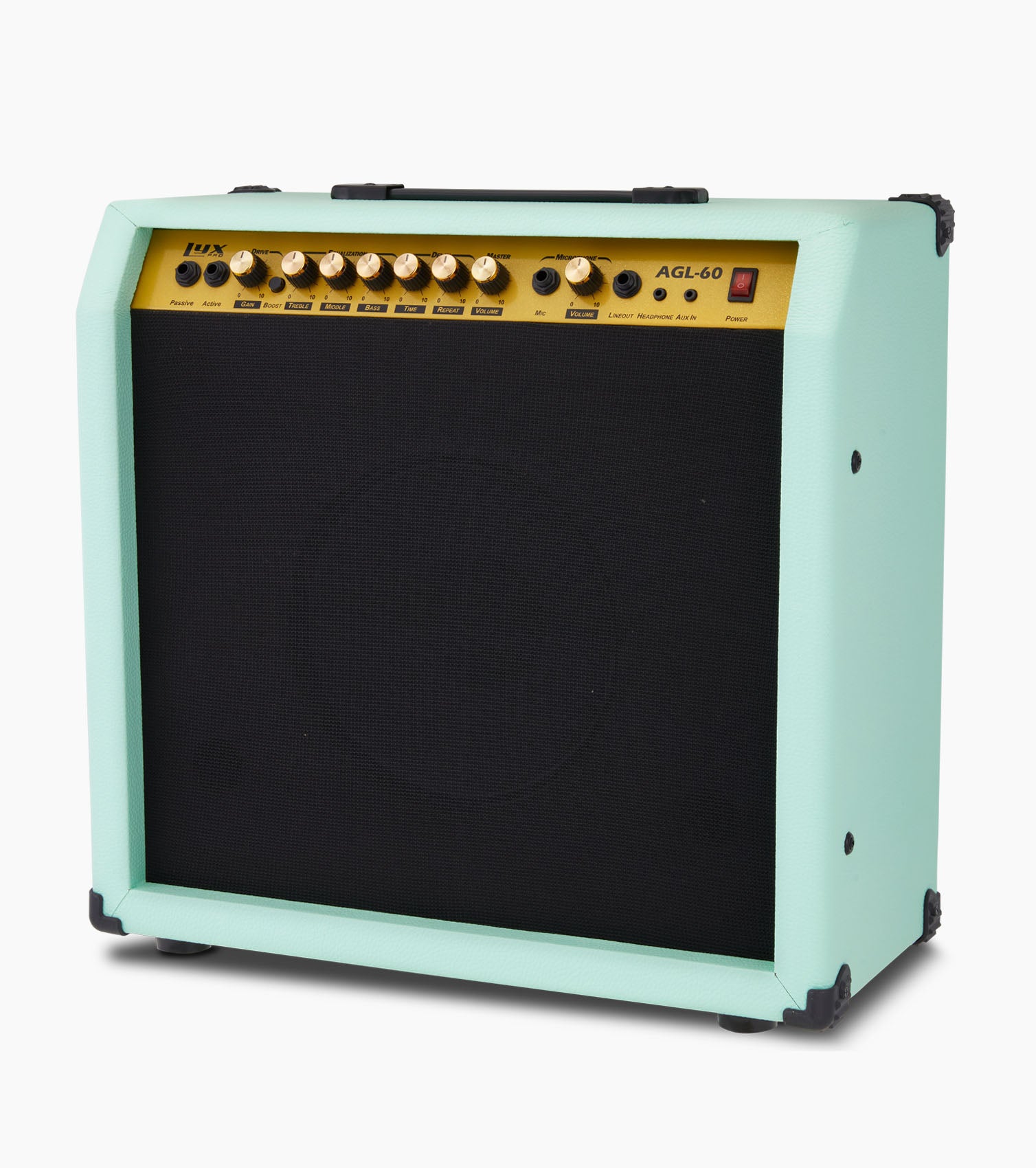 green 60-watt beginner guitar amp