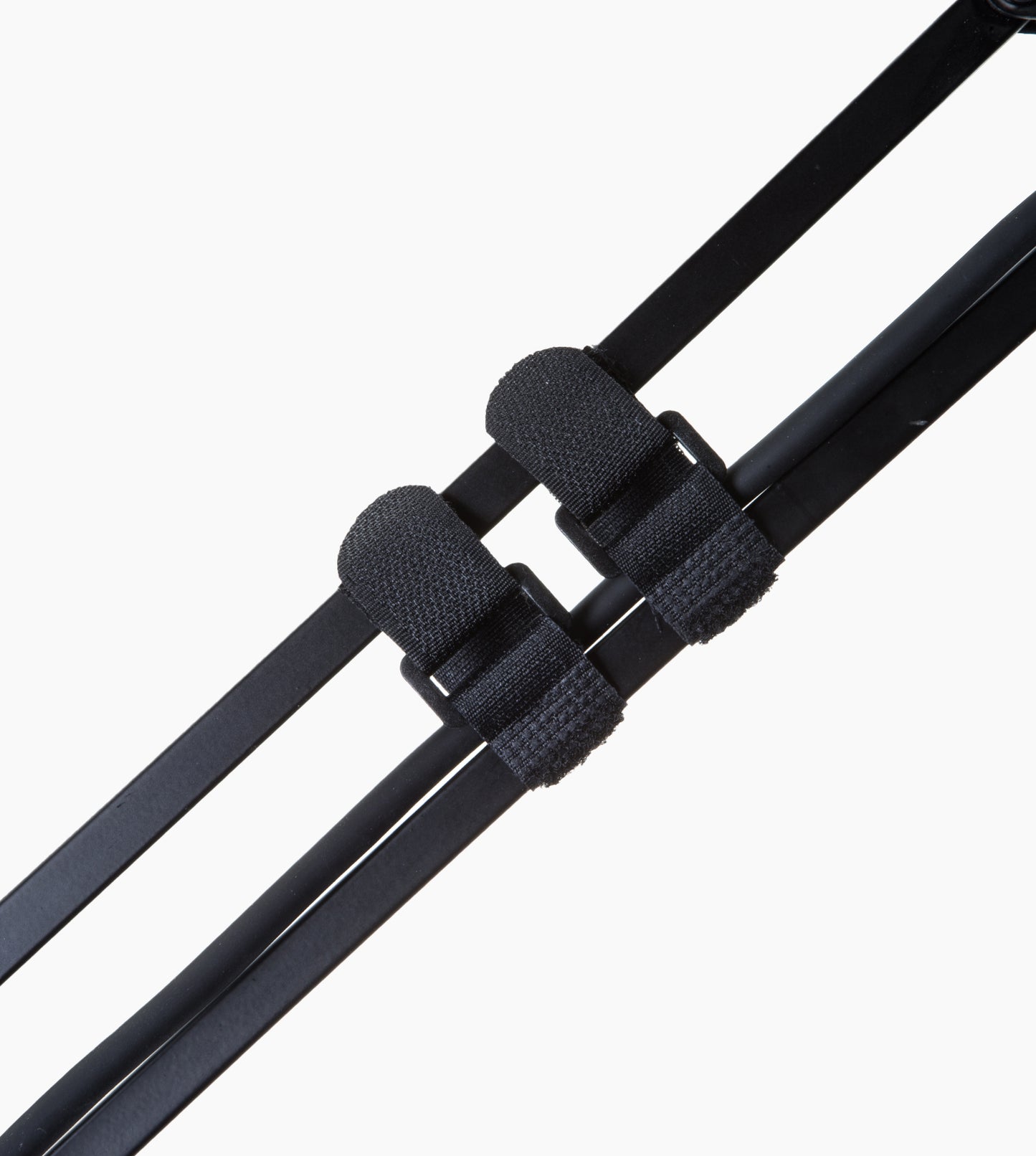 close-up of adjustable scissor mic desktop stand straps