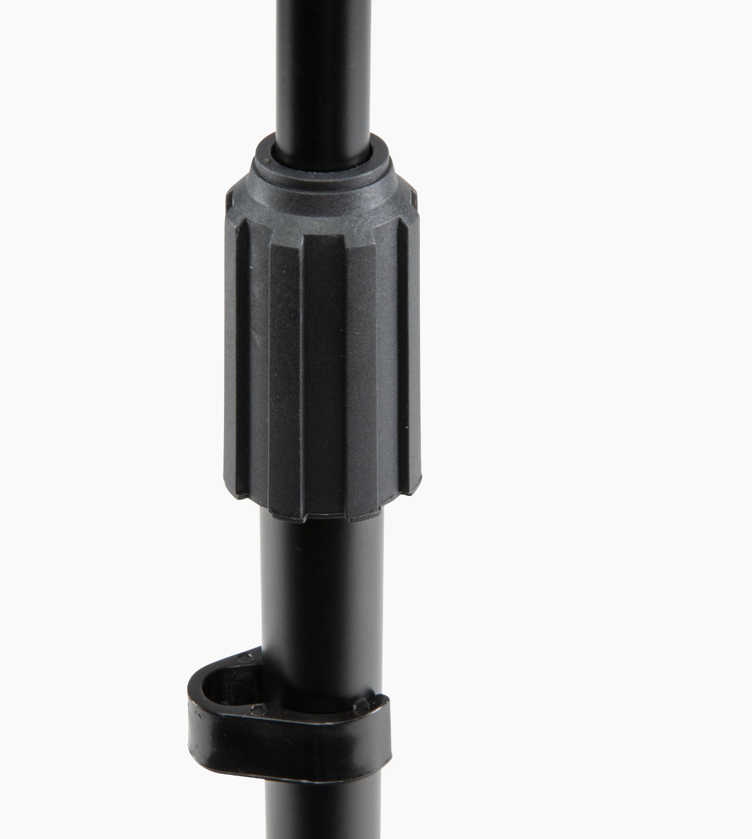 close-up of kick drum mic stand adjustable setting
