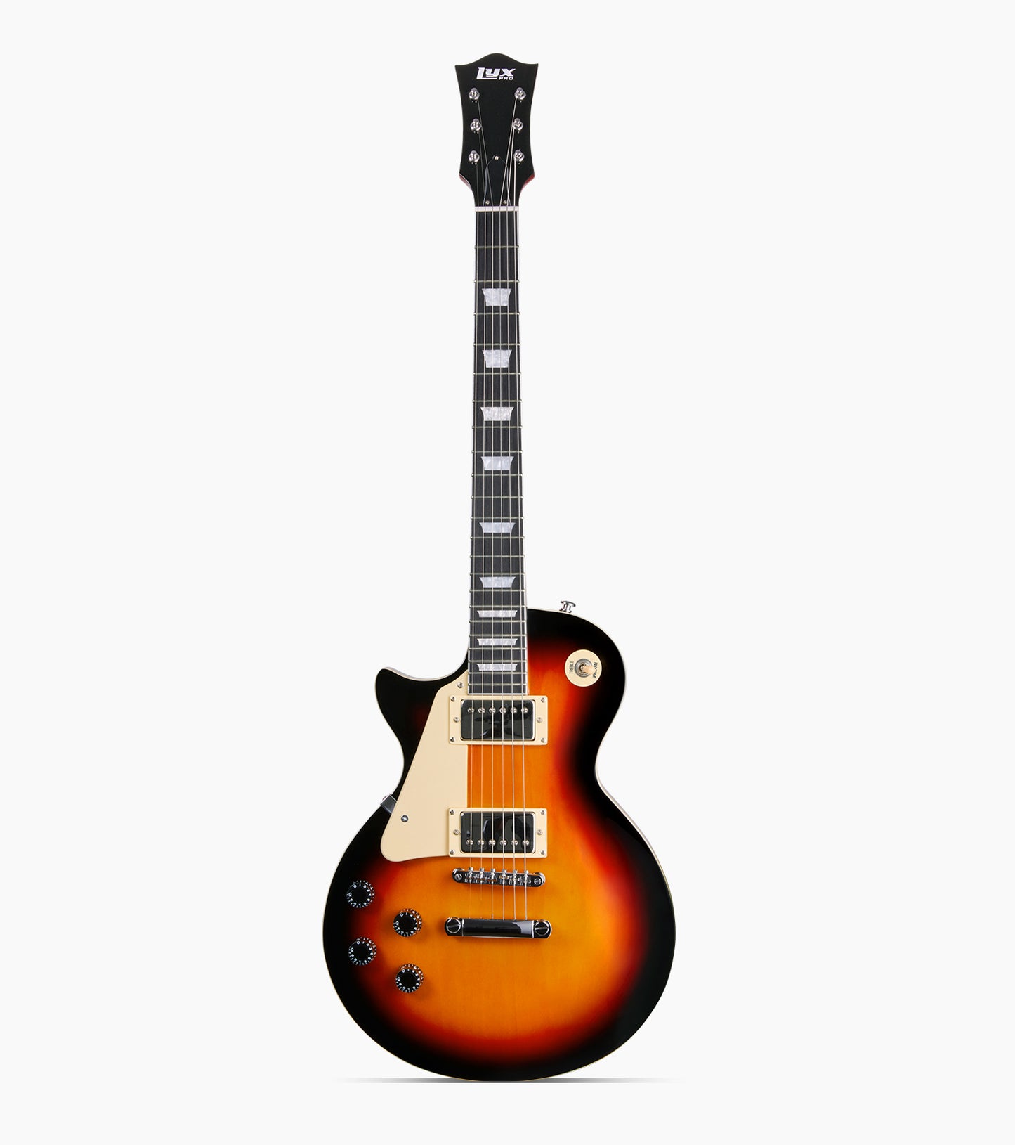 Sunburst Left Handed les paul inspired electric guitar