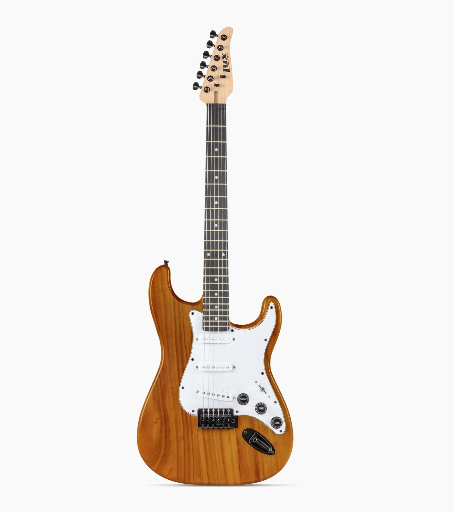 Mahogany double-cutaway beginner electric guitar