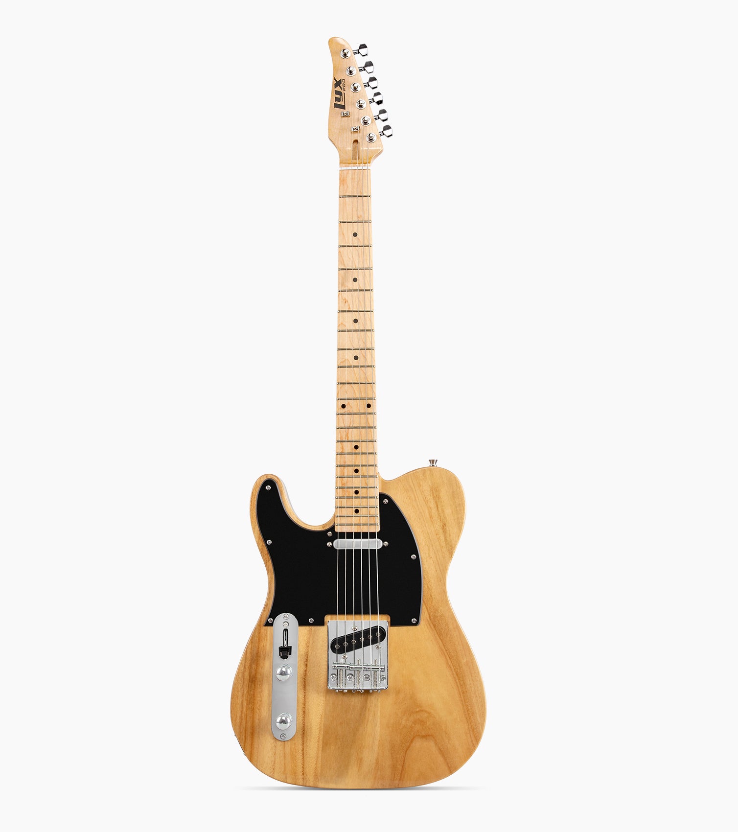 Left Handed Natural single-cutaway electric guitar