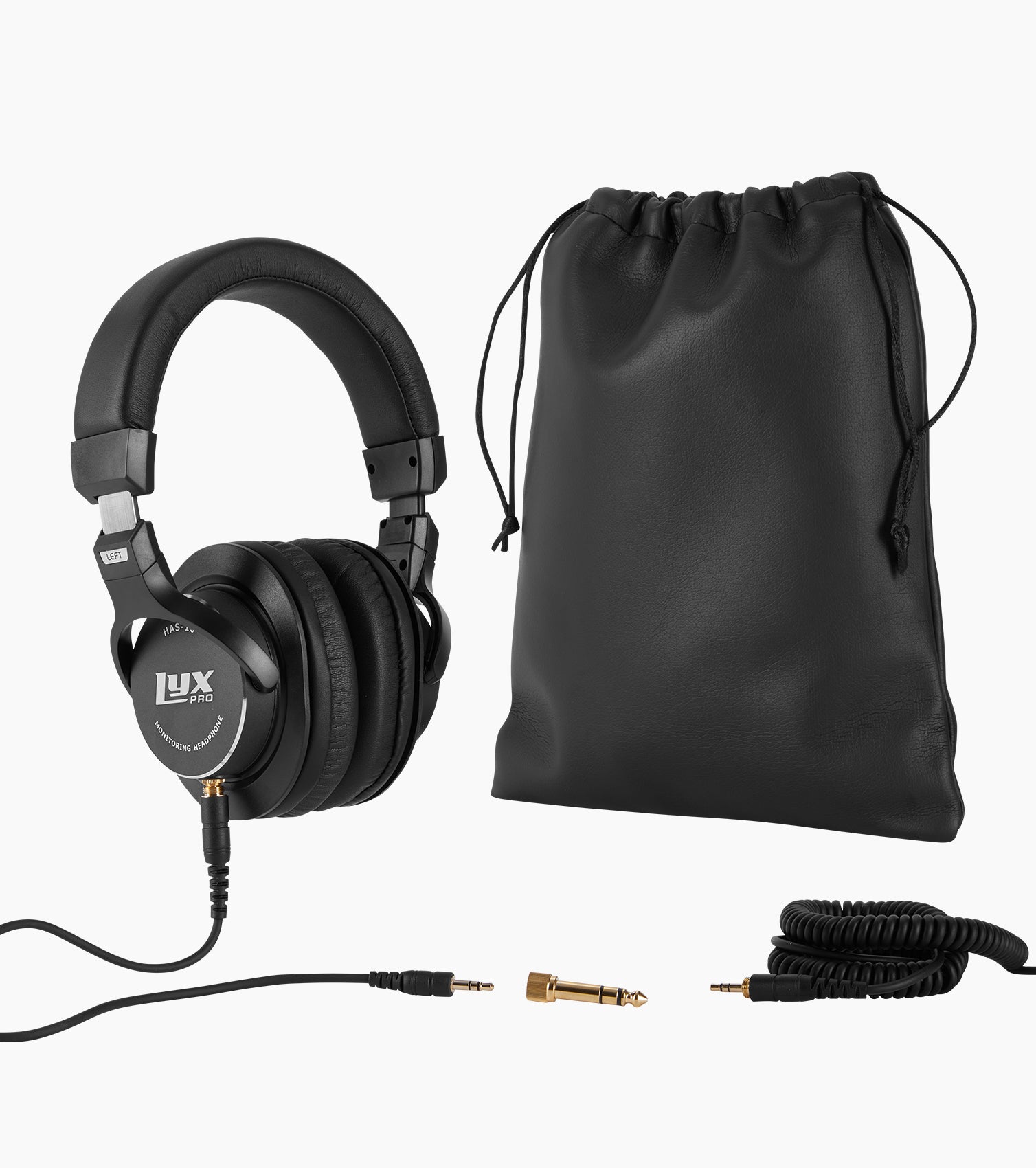 LyxPro Over-Ear Professional Studio Headphones with Detachable Cables - Accessories