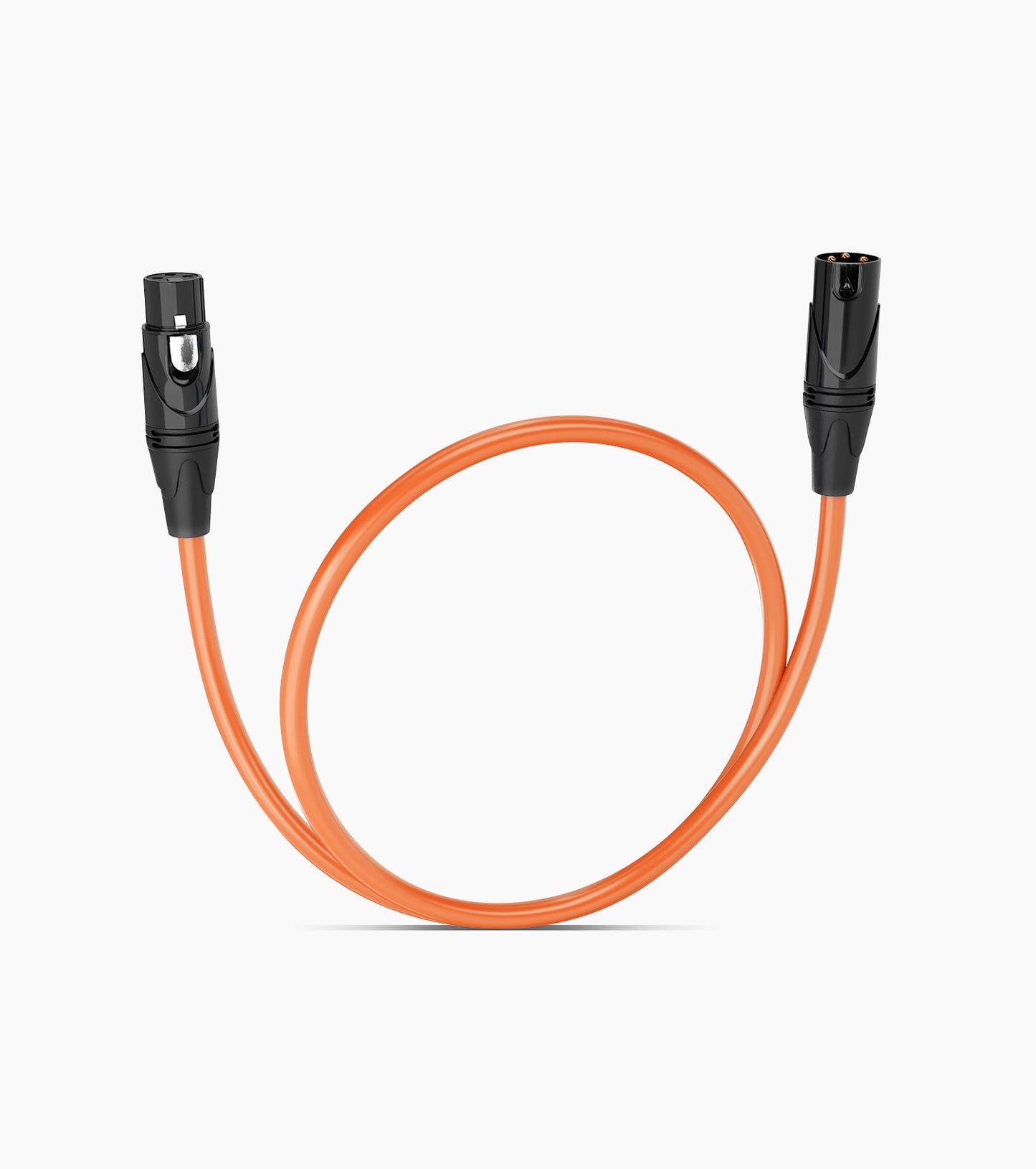 1.5 Feet Orange XLR Cable - Hero Image