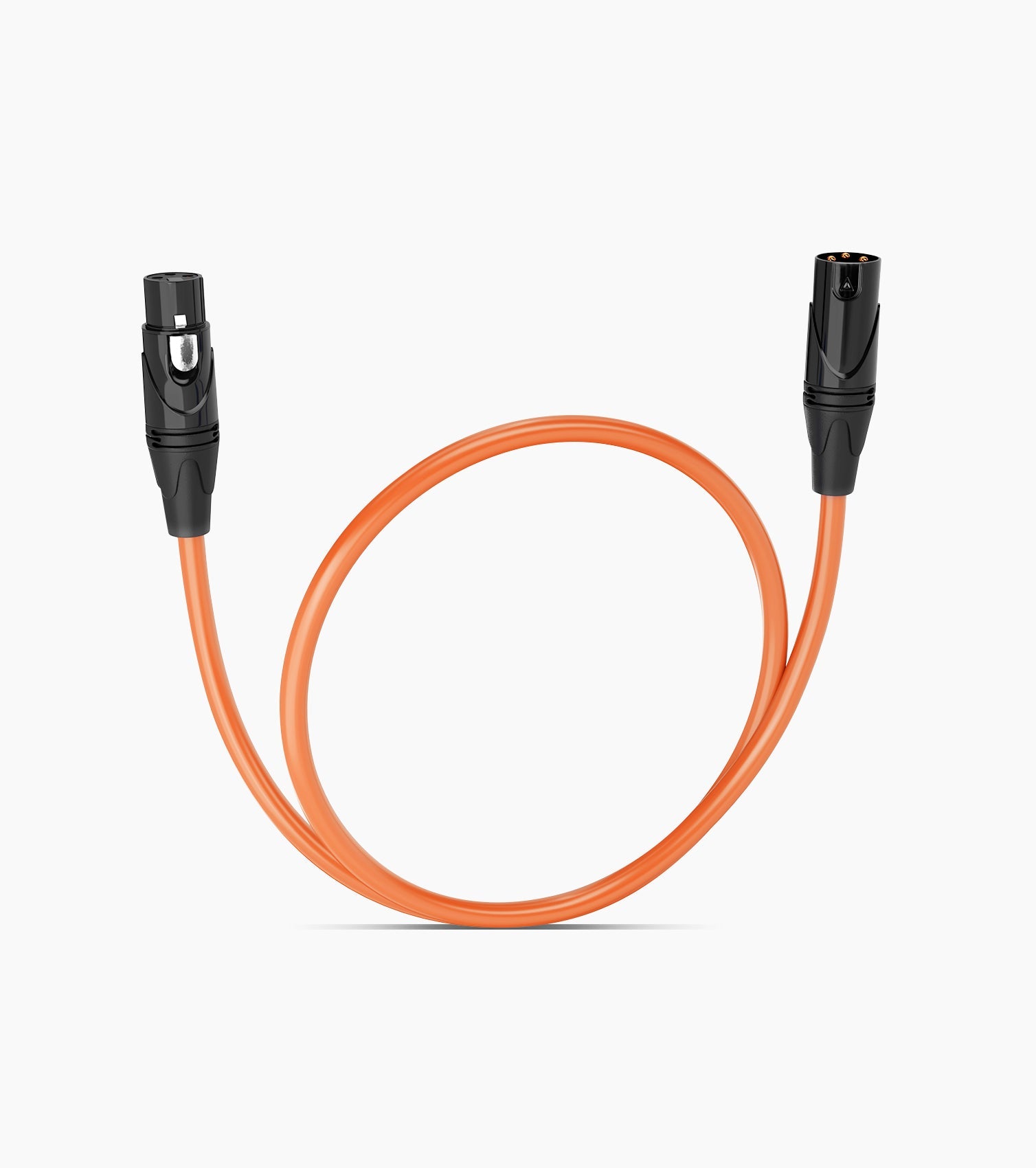 1.5 Feet Orange XLR Cable - Hero Image