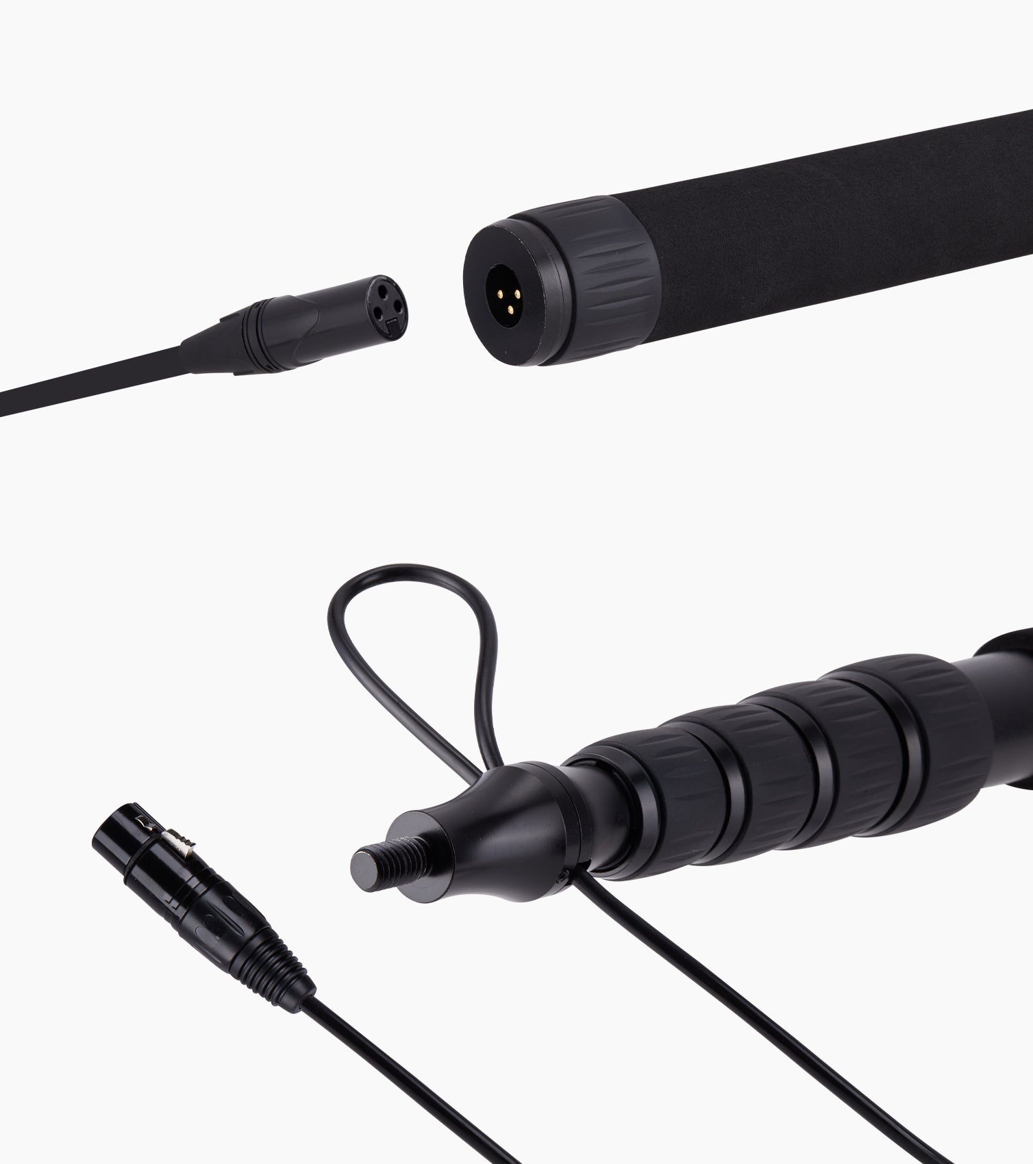 close-up of detachable cable