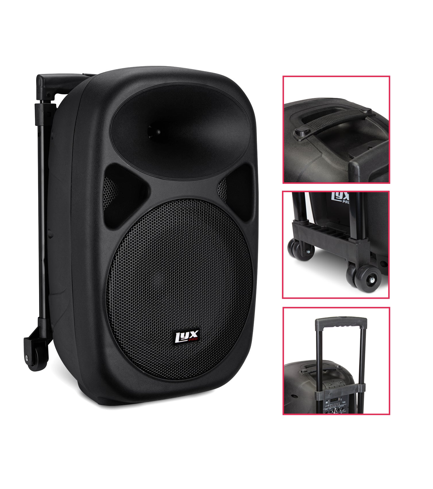 10” portable battery-powered PA speaker parts