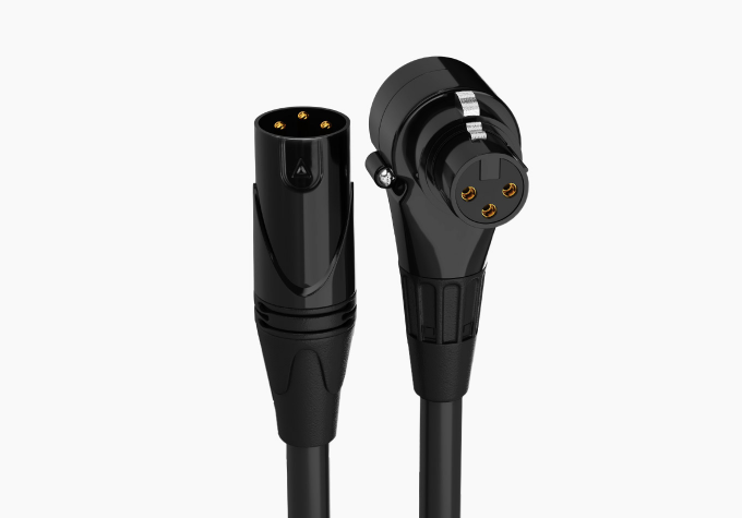 black xlr audio cable