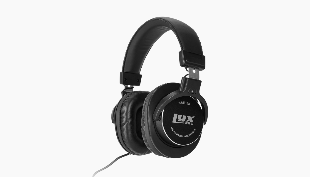 black studio quality headphones