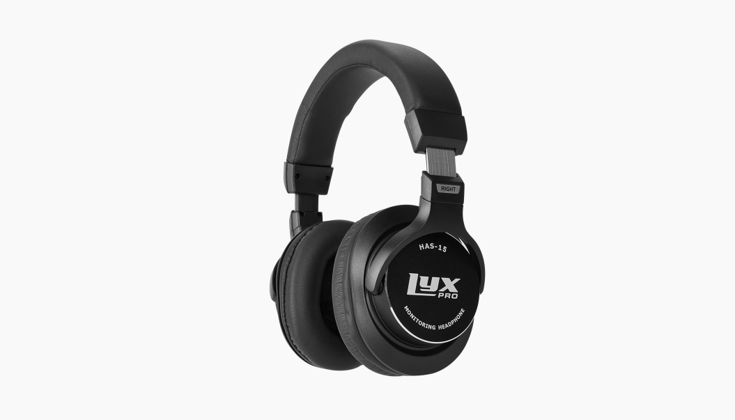 black studio quality headphones with detachable cables