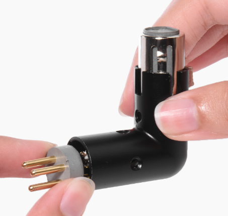 adjustable right angle XLR adapter