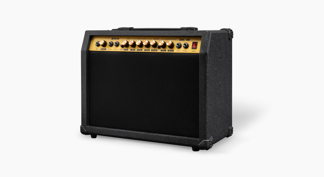 black 60 watt mini electric guitar amplifier