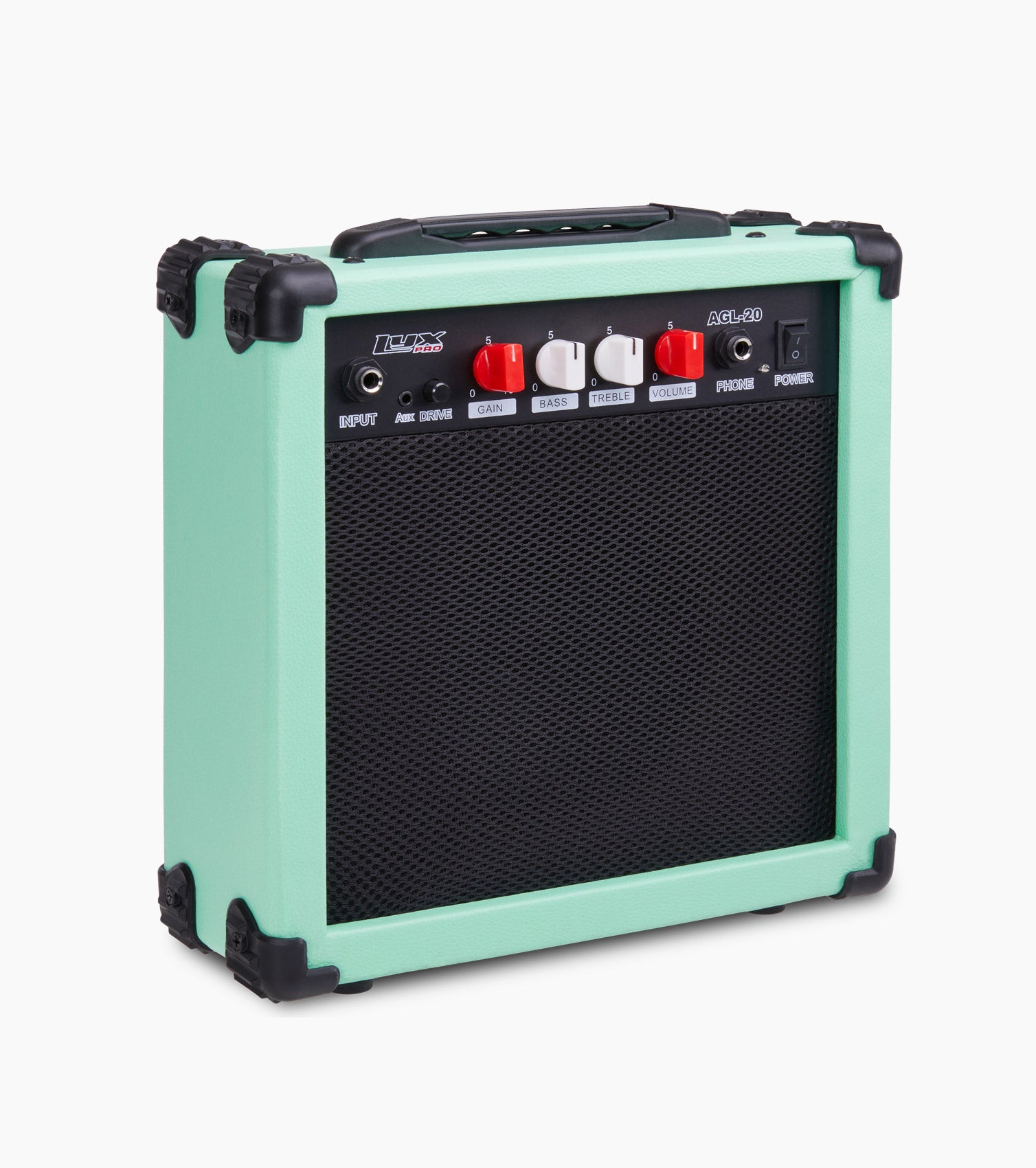 green 20 watt electric guitar amplifier