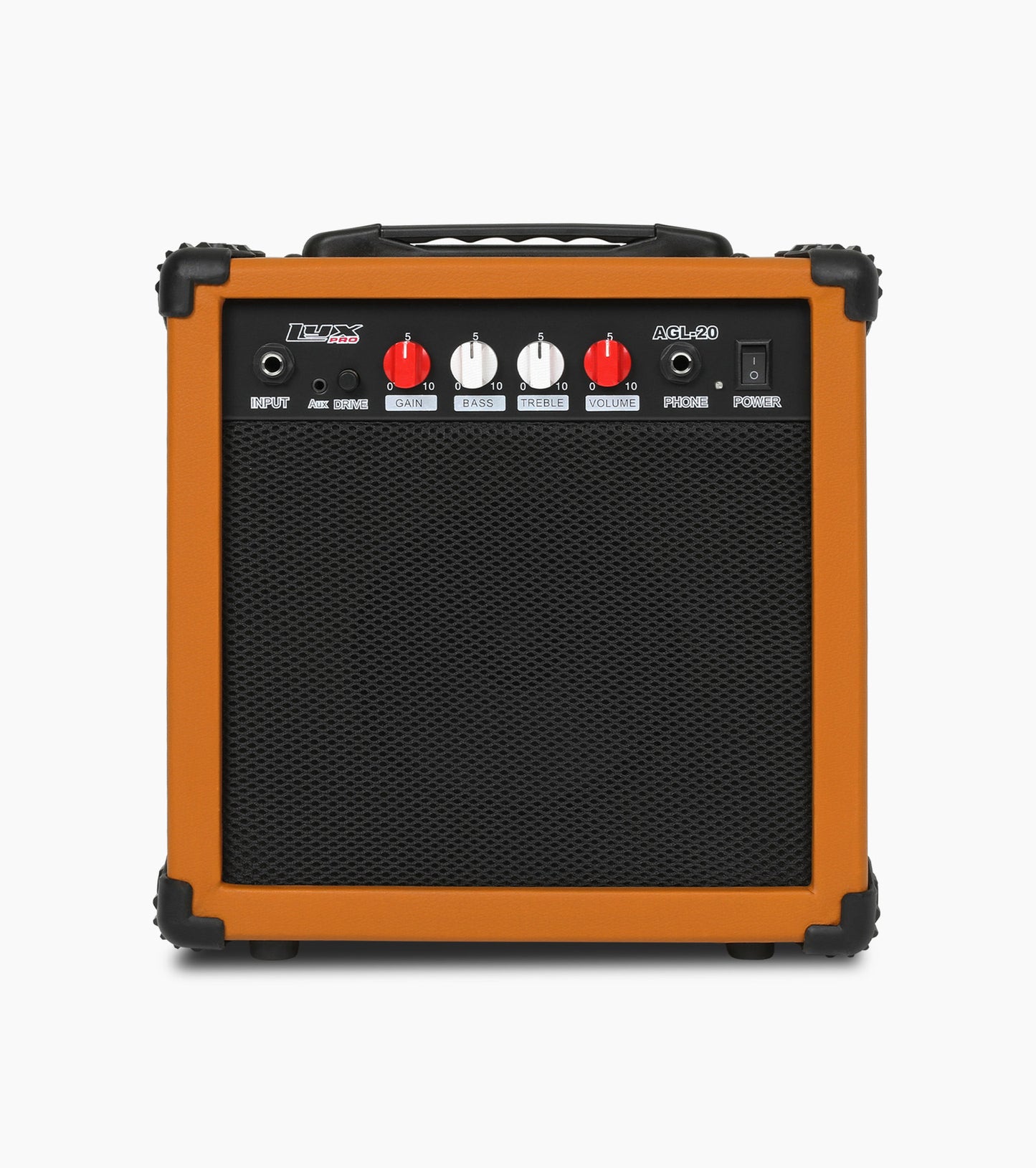 20-Watt Electric Guitar Amplifier Mahogany - Front