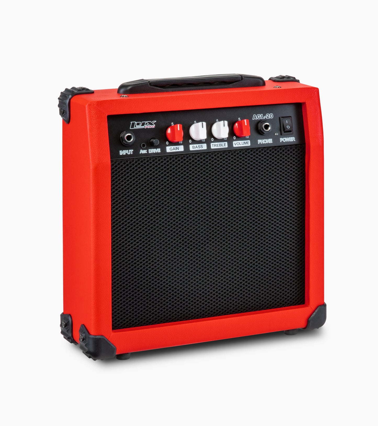 red 20 watt electric guitar amplifier