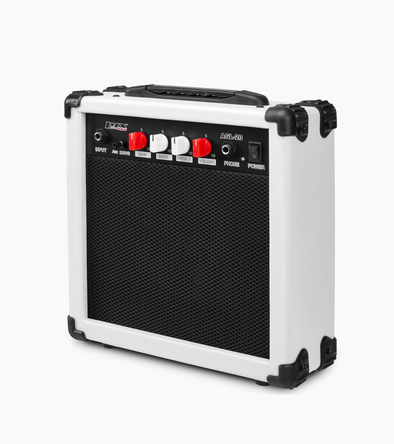 20-Watt Electric Guitar Amplifier White - Side Image