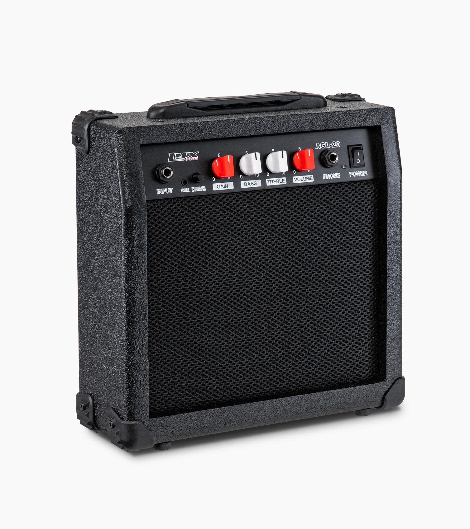 black 20 watt electric guitar amplifier