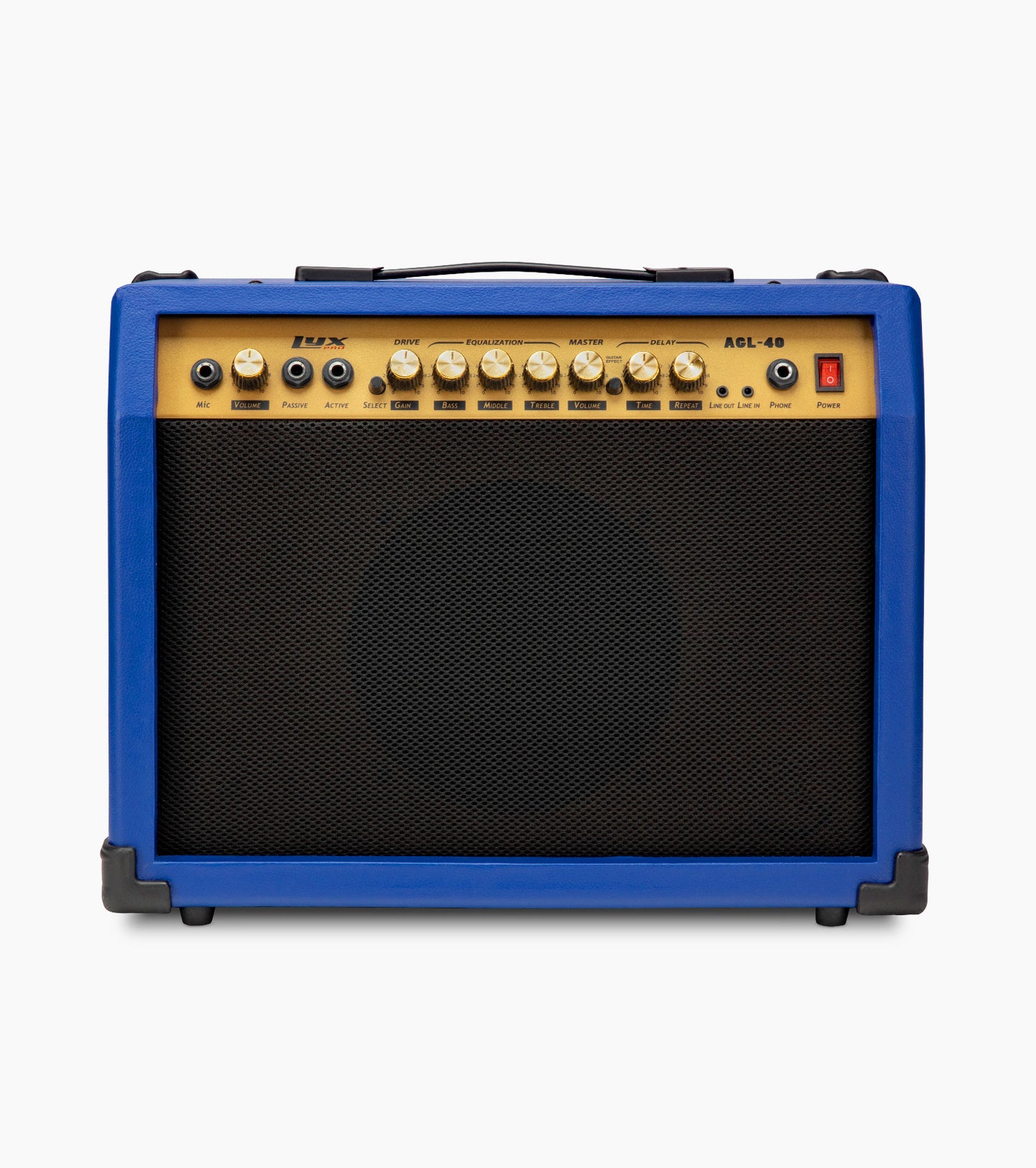 40-Watt Electric Guitar Amplifier Blue - Front