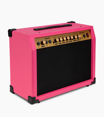 pink 40-watt mini guitar amplifier