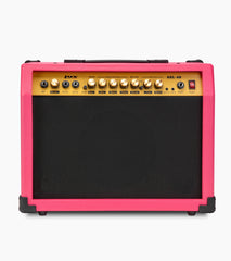 pink 40-watt mini guitar amplifier 