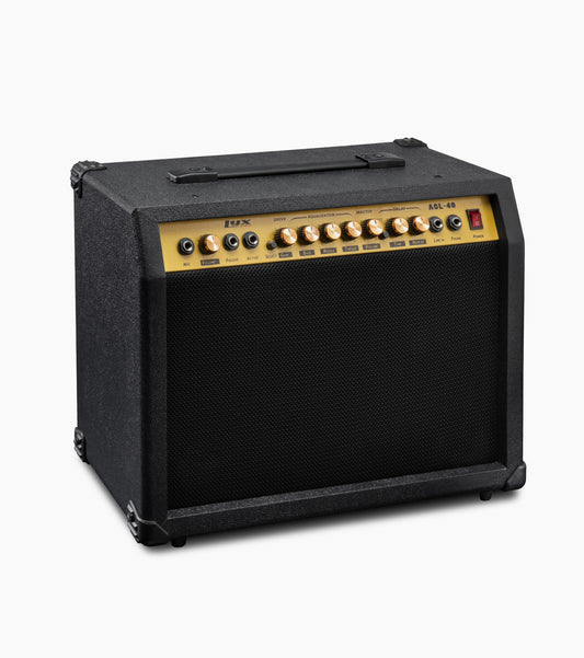 black 40-watt mini guitar amplifier 