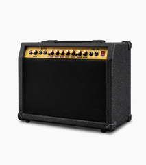 black 40-watt mini guitar amplifier controls 