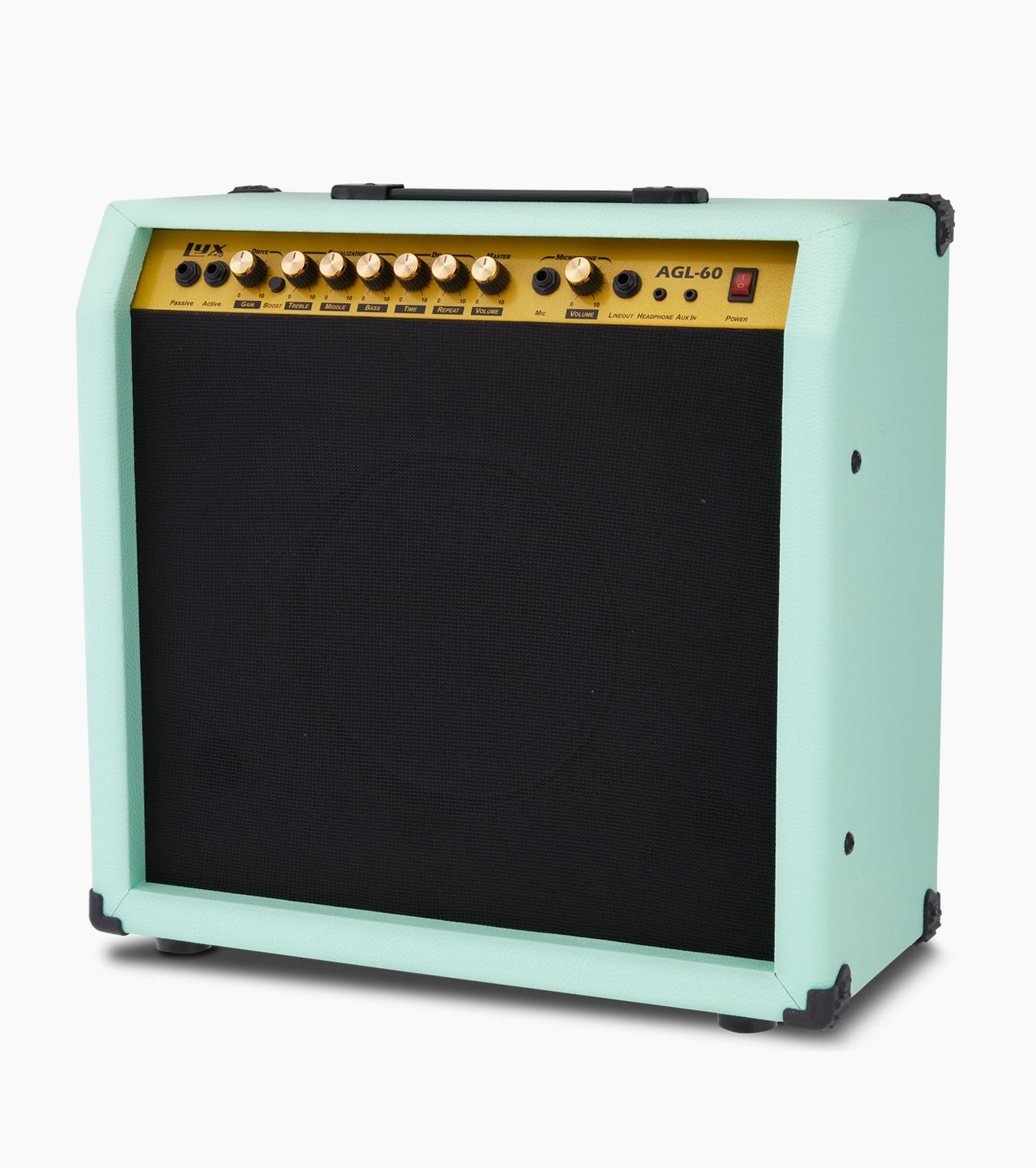 60 Watt Electric Guitar Amplifier Green - Side