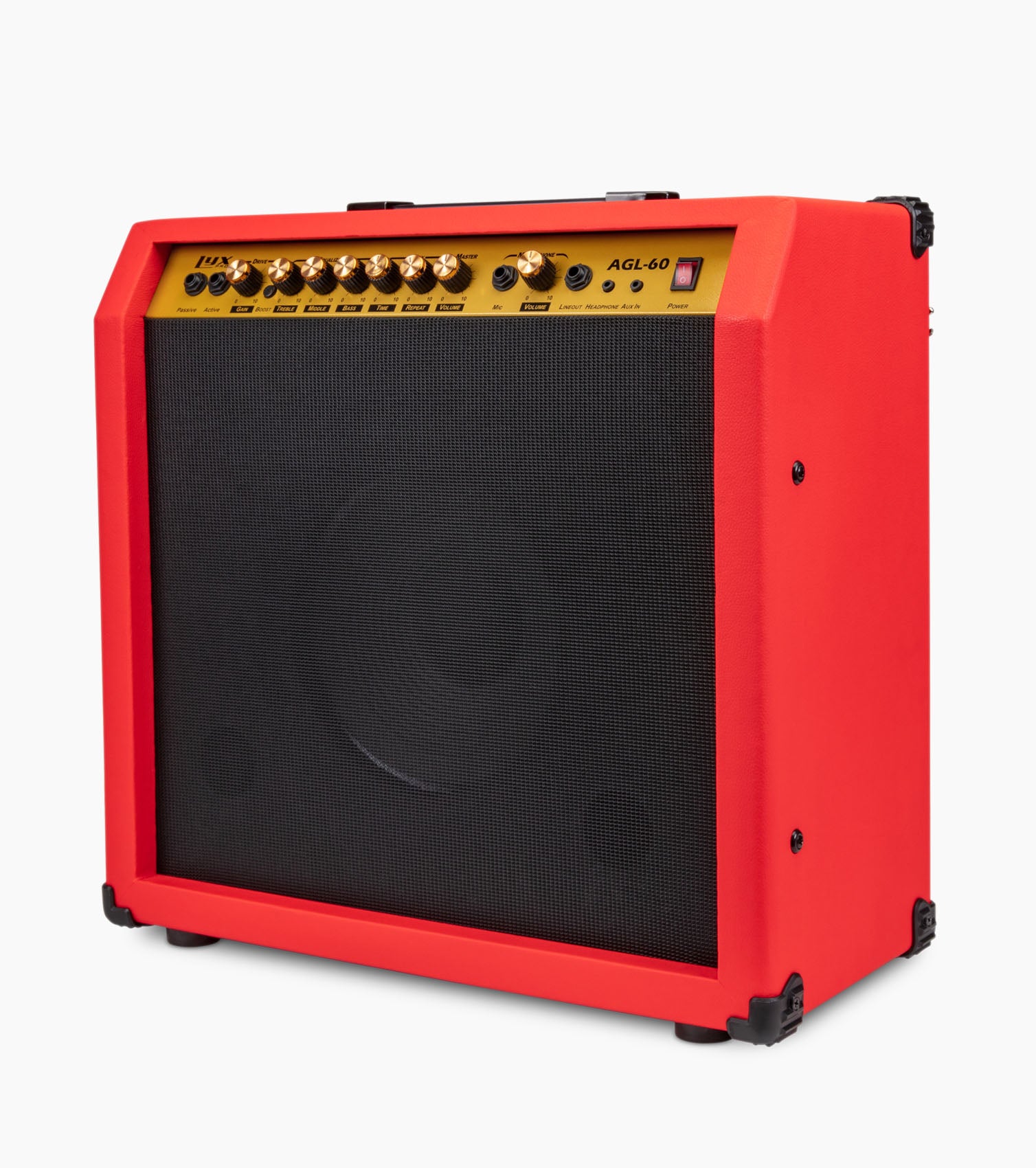 60 Watt Electric Guitar Amplifier Red - Side
