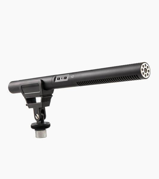 Shotgun Microphone with Shock Mount and Windscreen - Hero Image