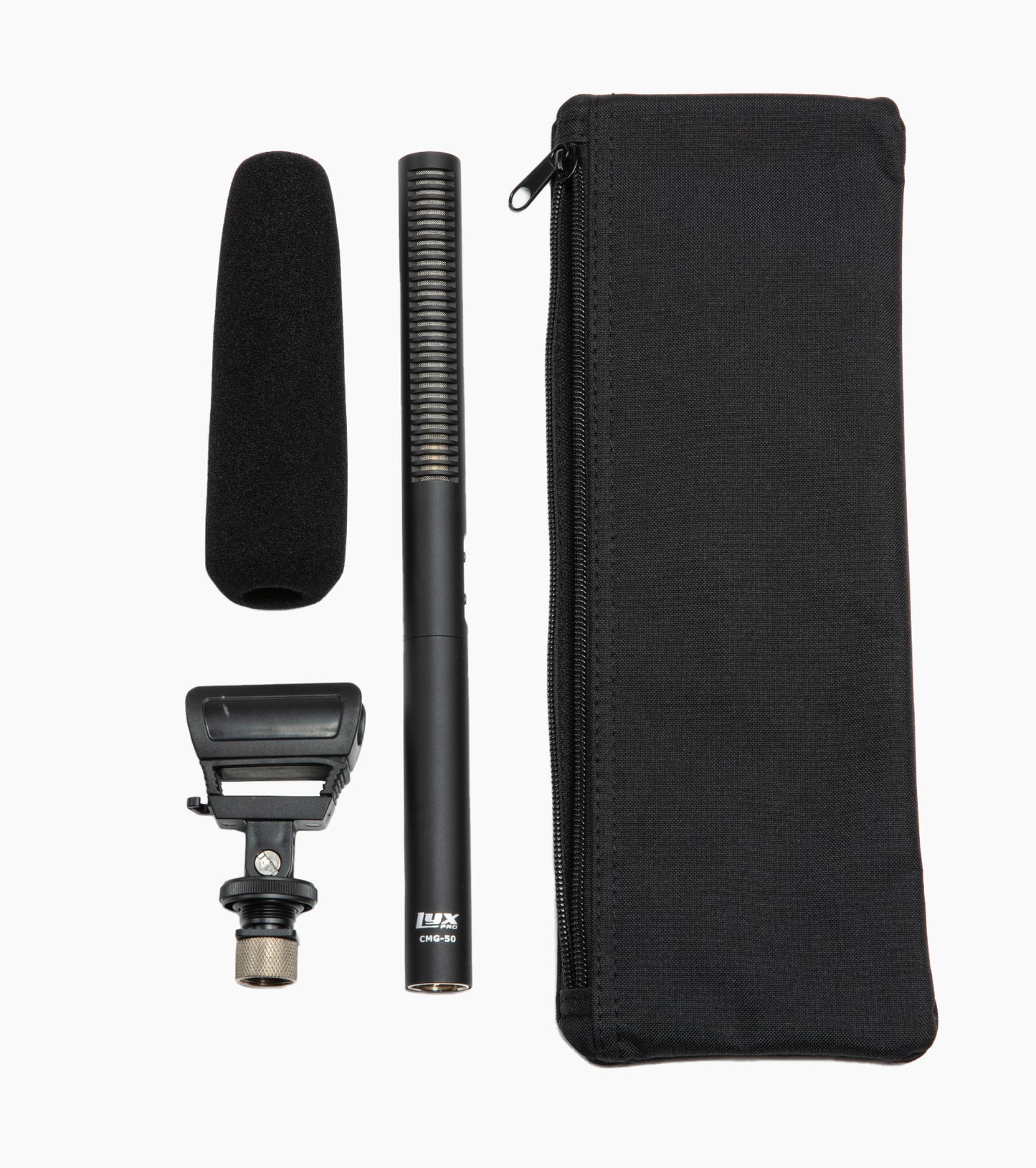 Shotgun Microphone with Shock Mount and Windscreen - Parts