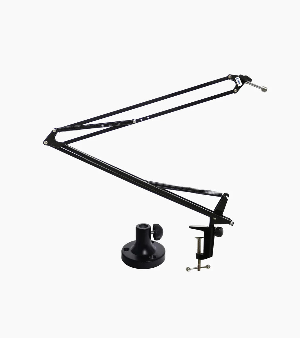 scissor mic stand with boom for desktop  