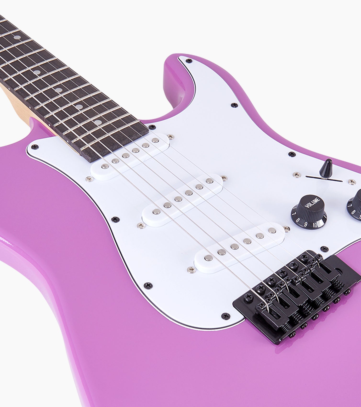 39 in Retro Purple Stratocaster Electric Guitar & Starter Kit - Body