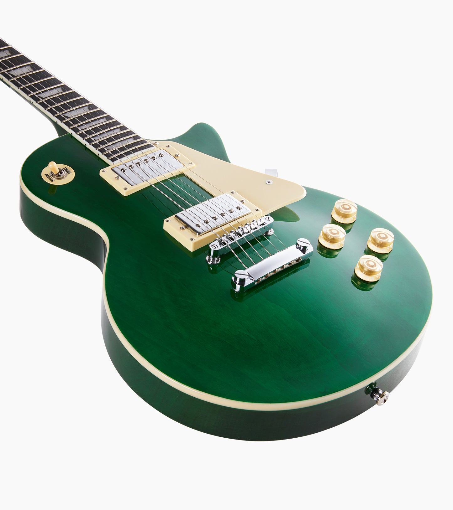 39 inch Les Paul Electric Guitar in Green - Front