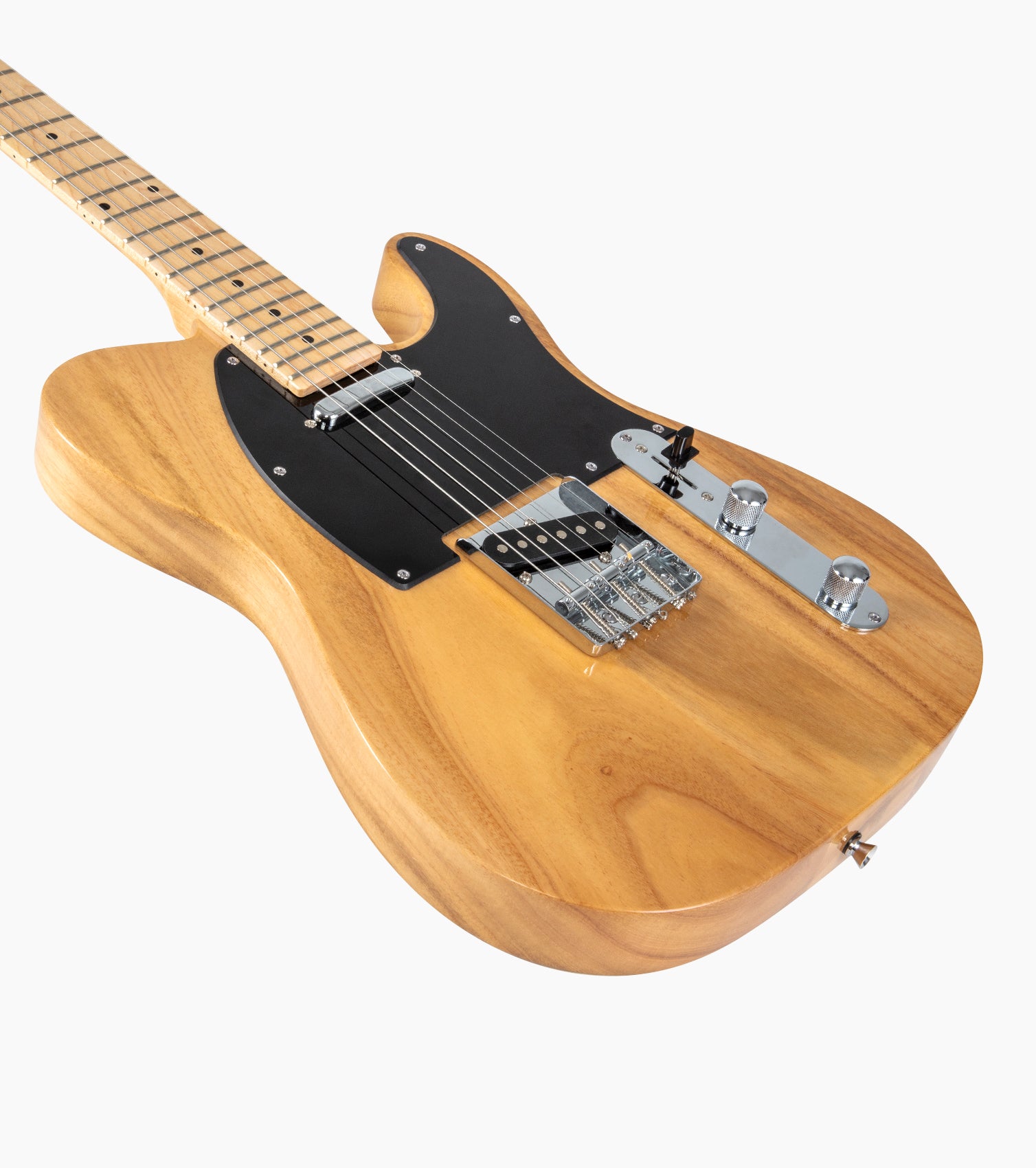 30 inch Telecaster Electric Guitar Natural - Front