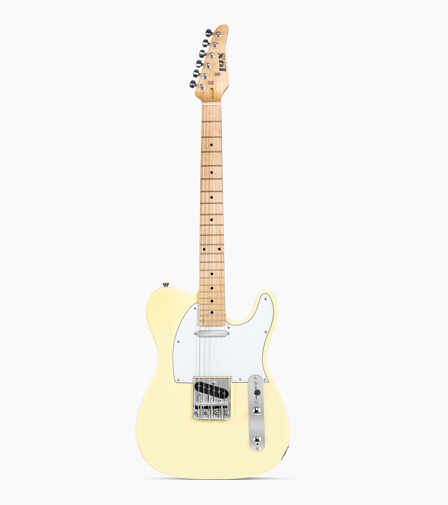 Cream White single-cutaway electric guitar