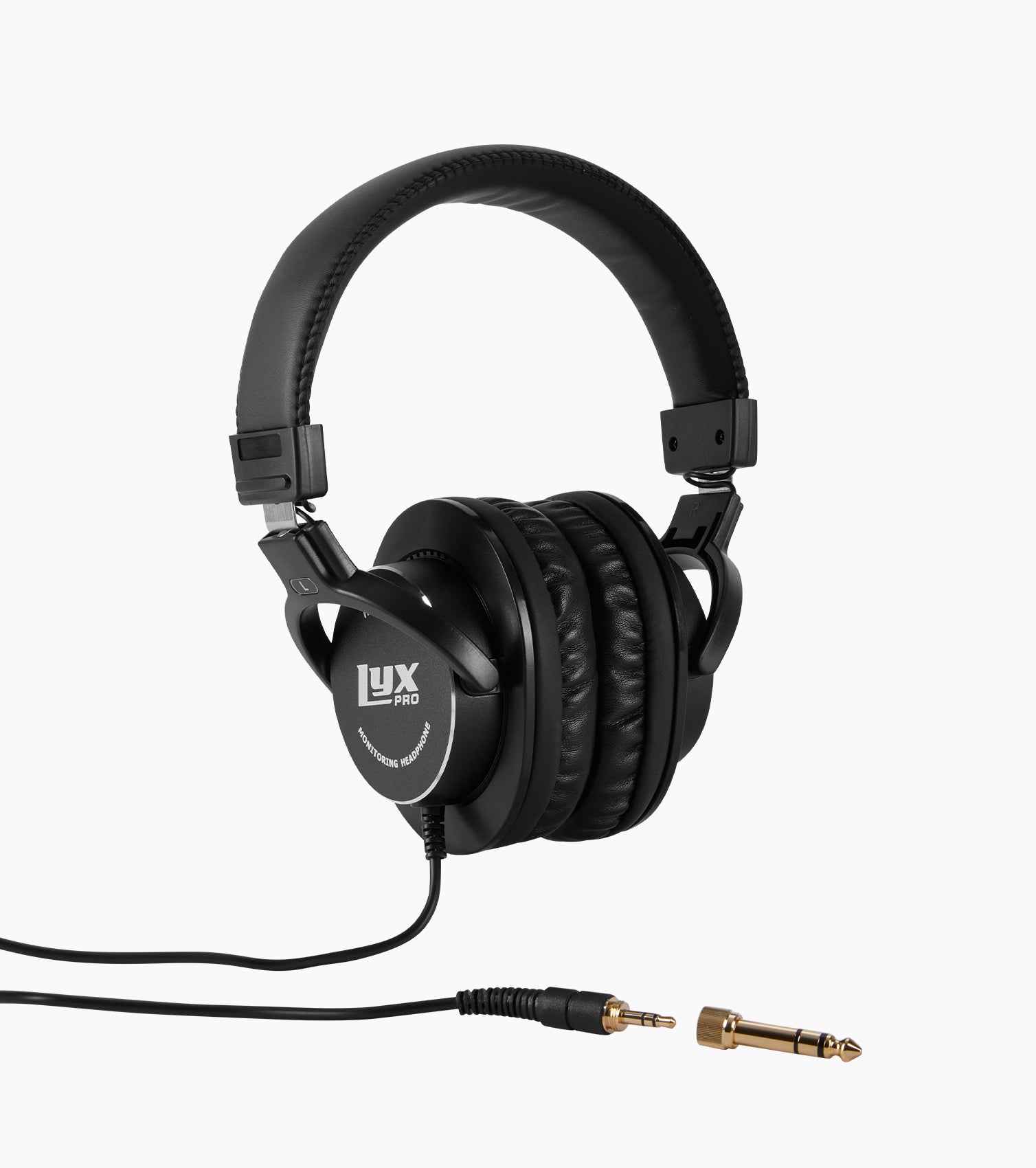 close-up of studio quality headphones ear pads