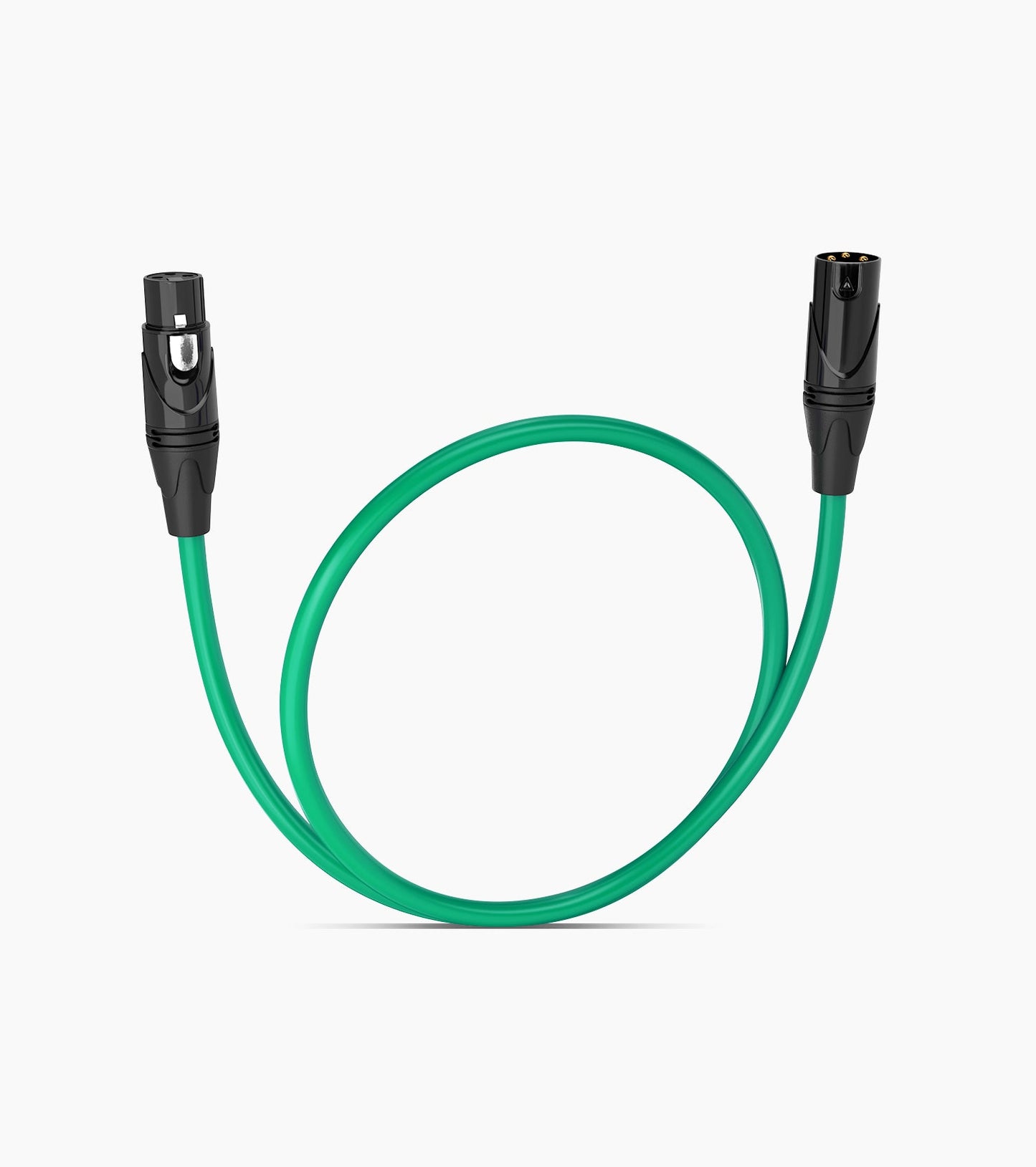 1.5 Feet Green XLR Cable Male to Female - Hero Image