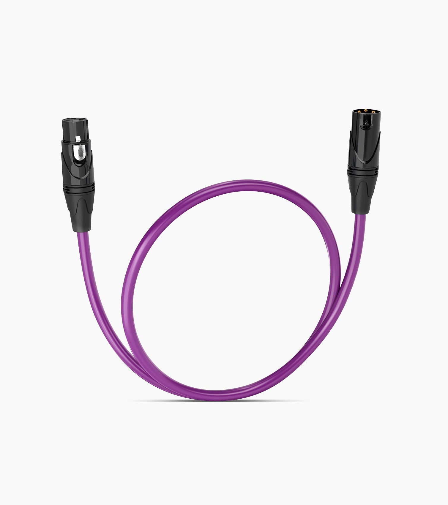 1.5 Feet Purple XLR Cable Male to Female - Hero Image