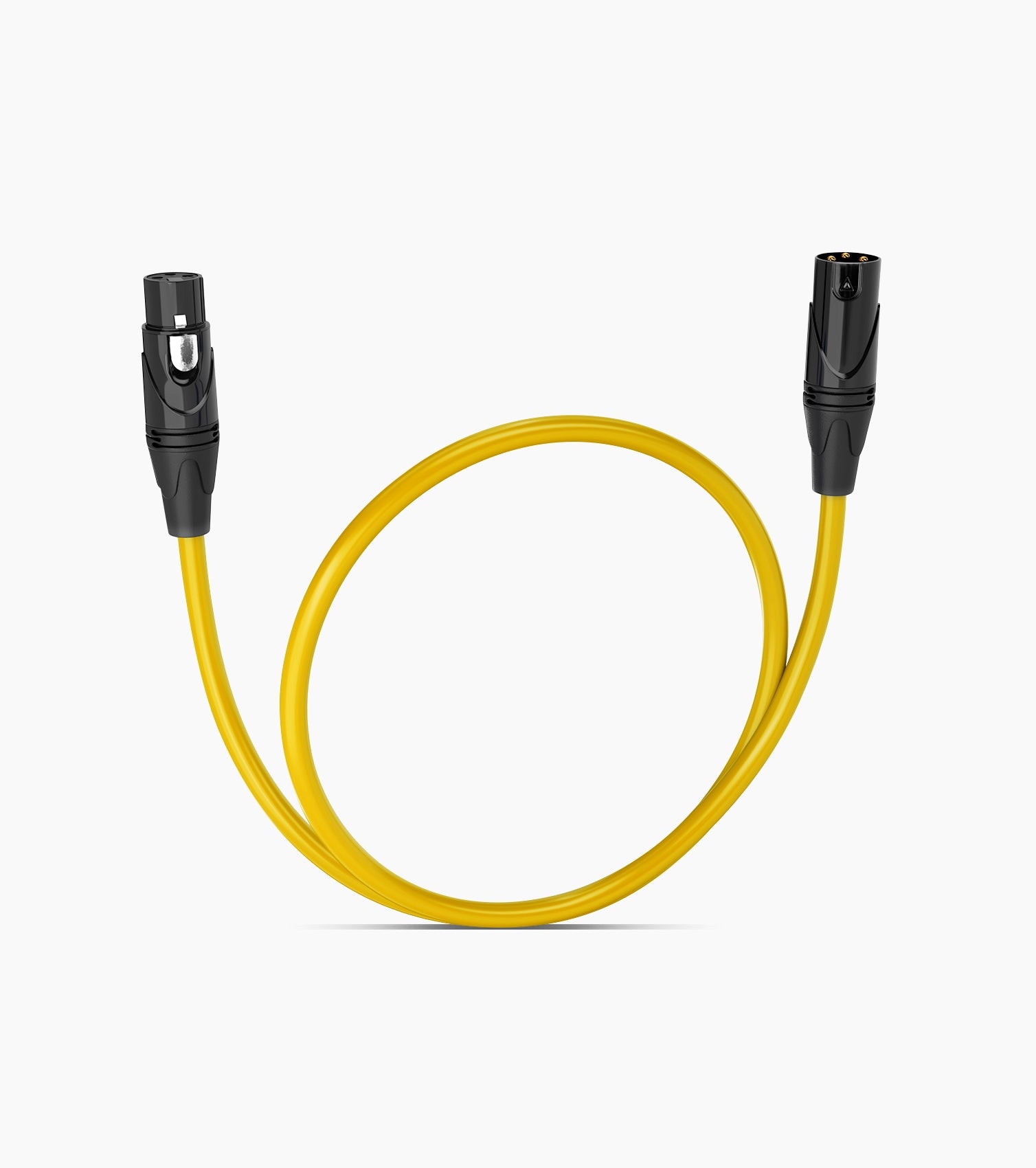 1.5 Feet Yellow XLR Cable - Hero Image