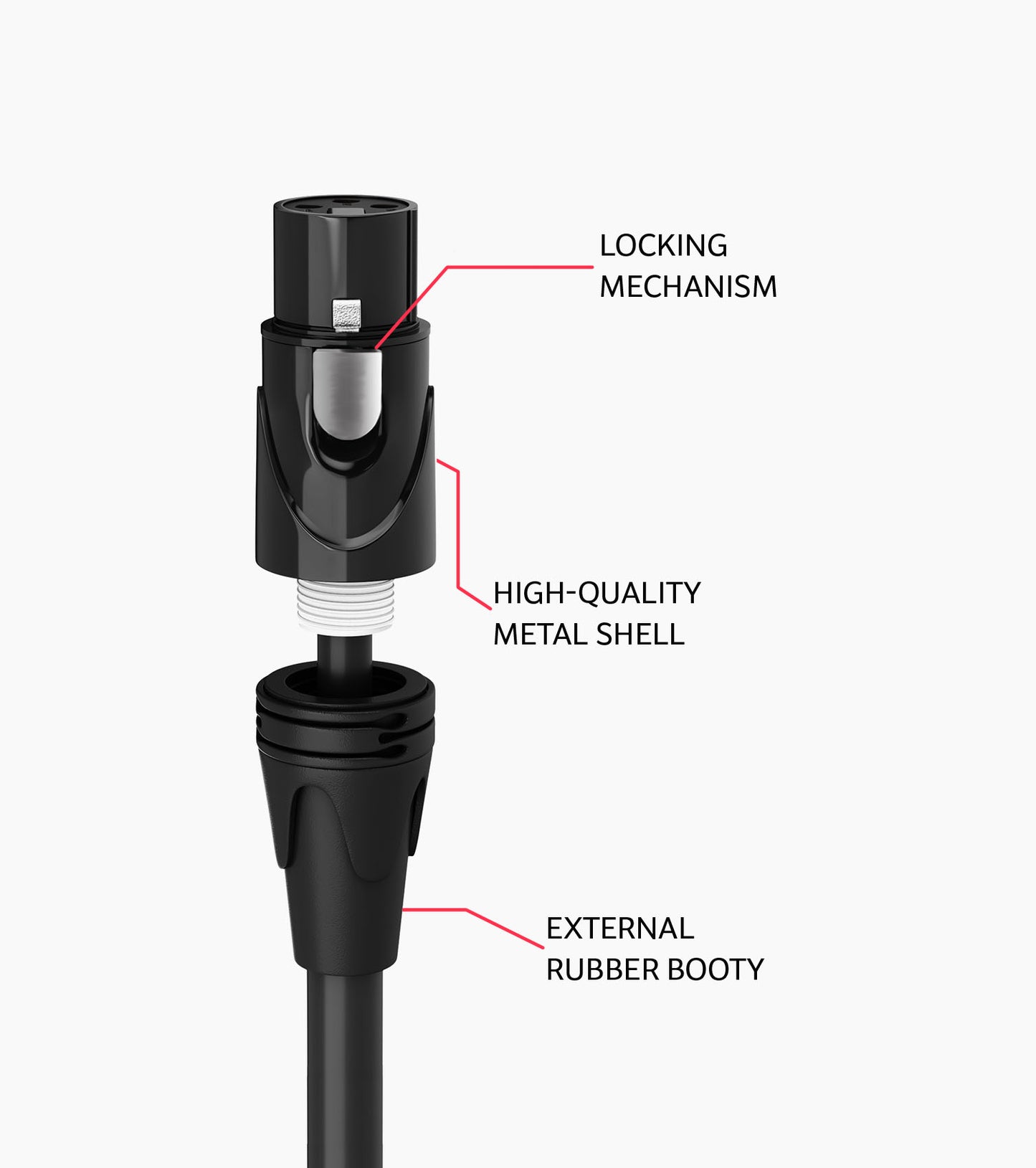 150 Feet Male to Female XLR Cable - Body