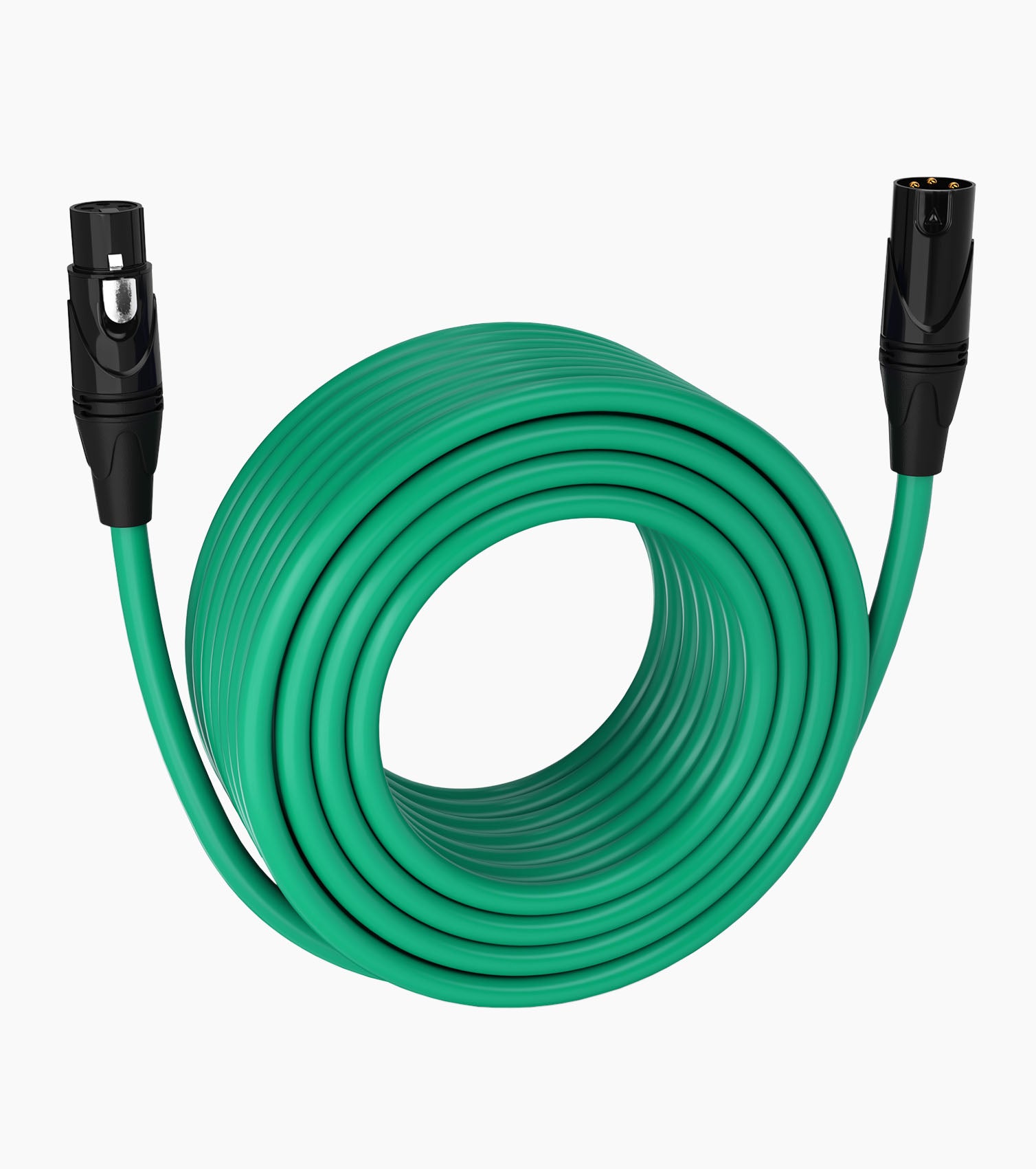 150 Feet Green Male to Female XLR Cable - Hero Image
