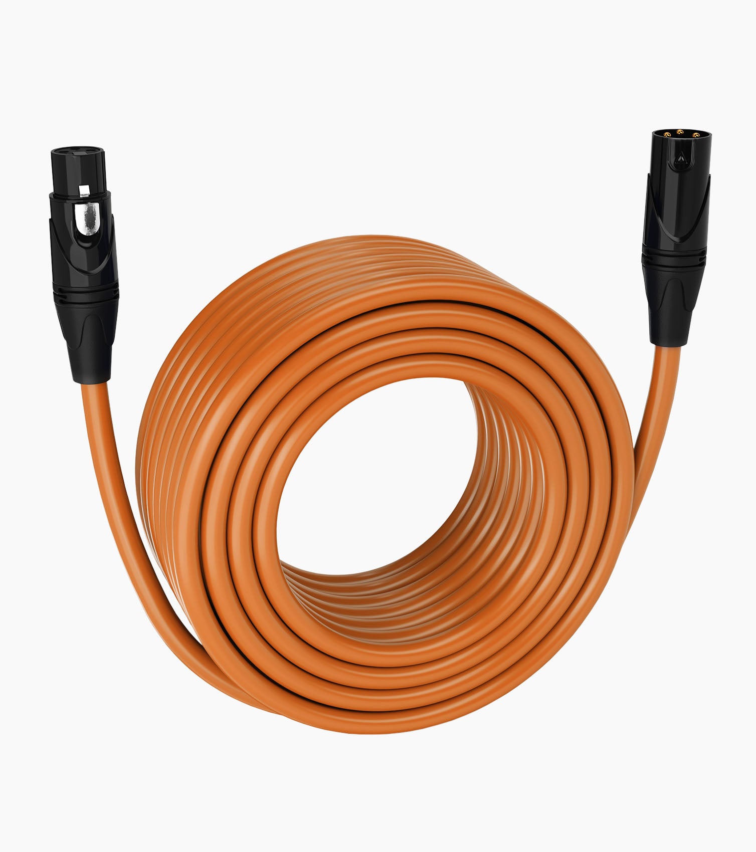 150 Feet Orange Male to Female XLR Cable - Hero Image