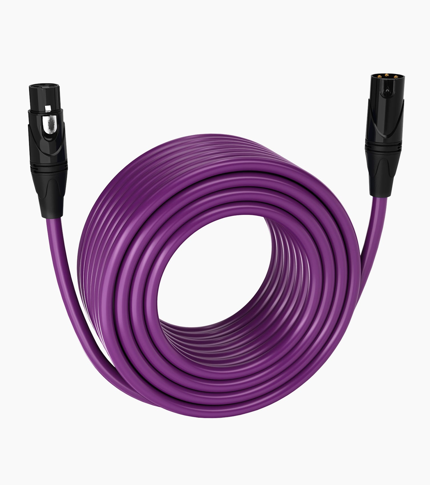 150 Feet Purple Male to Female XLR Cable - Hero Image