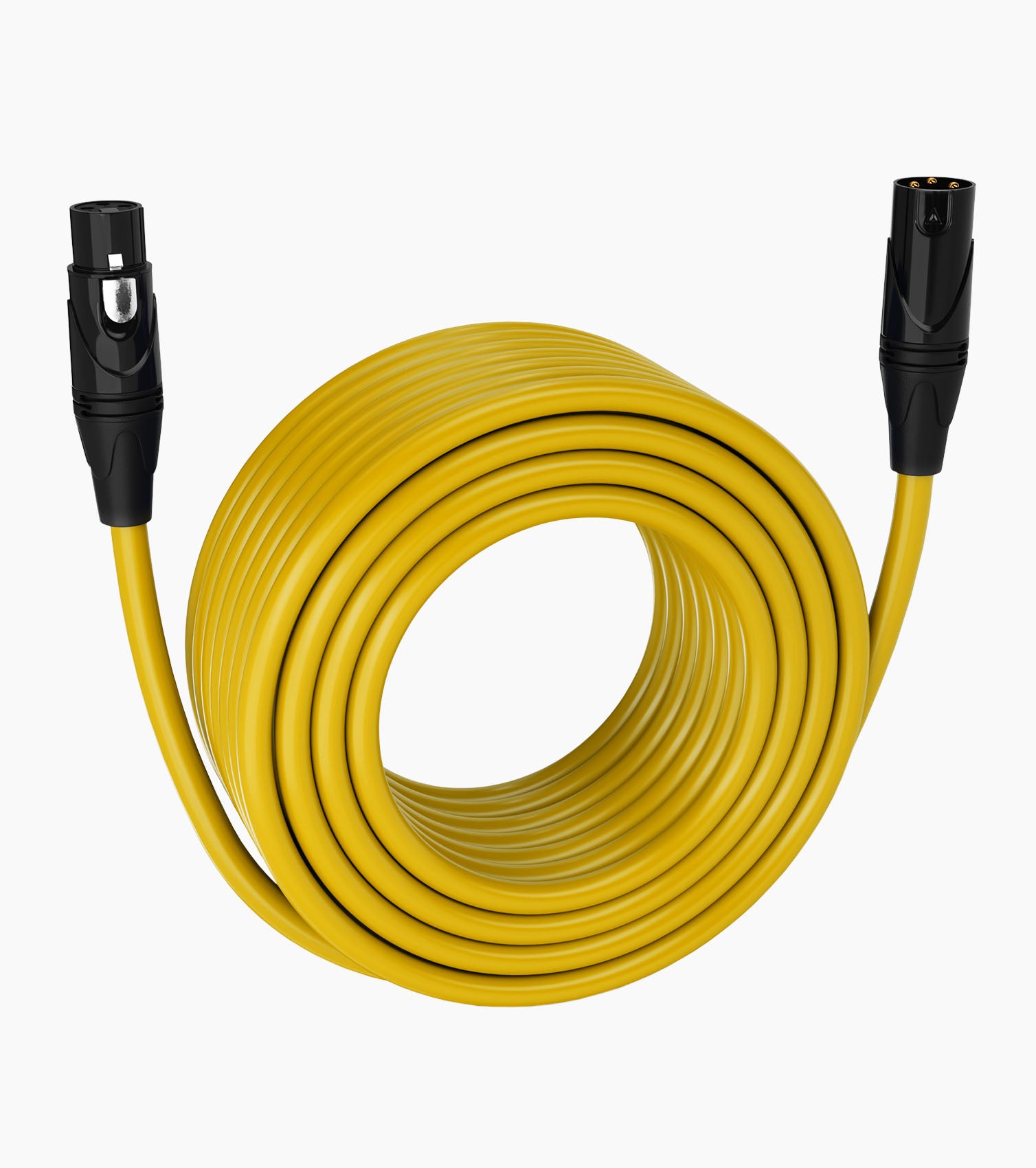 150 Feet Yellow Male to Female XLR Cable - Hero Image