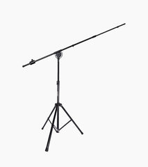 foldable tripod mic stand with telescoping boom 