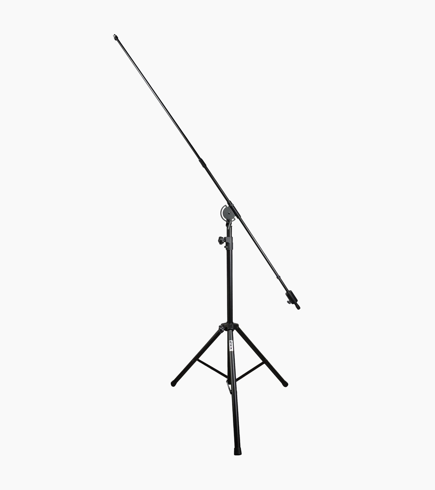  foldable tripod mic stand with telescoping boom  